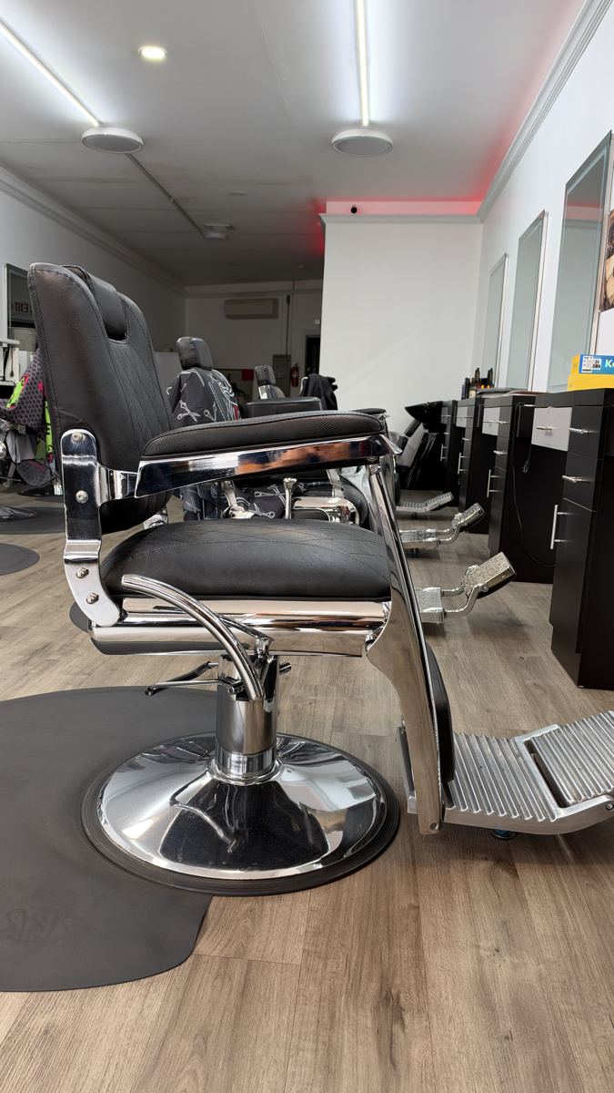 Barber chairs inside the shop